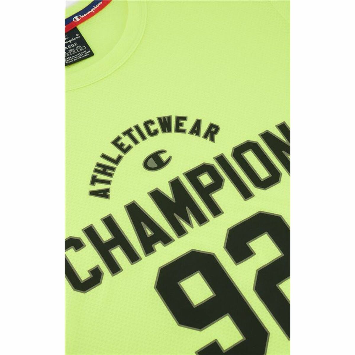 Maglia a Maniche Corte Uomo Champion Crewneck Giallo